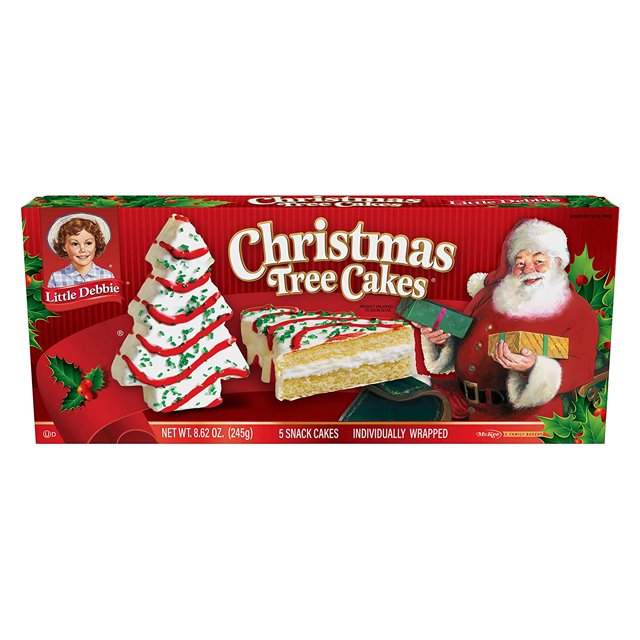 Little Debbie Vanilla Christmas Tree Snack Cakes