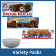 thumbnail image 1 of Little Debbie Variety Pack Swiss Rolls, Cosmic Brownies & Oatmeal Creme Pies Snack Cakes, Swiss Rolls 13.31 oz 12 Count, Cosmic Brownies 6 Count & Oatmeal Creme Pies Family Pack, with Bowl by OMA, 1 of 7