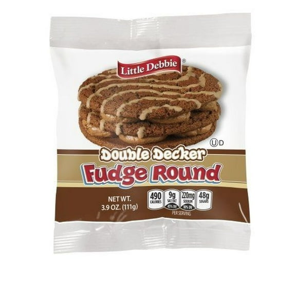 Little Debbie Vending Double Decker Fudge Round, 3.9 Ounce -- 54 per case