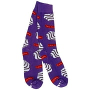 Little Debbie Zebra Cake Socks, Purple, 1 Pair