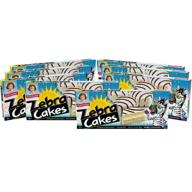 Little Debbie Zebra Cakes, Contains 10 Snack Cakes (Twin Wrapped) 8