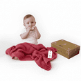 thumbnail image 1 of Little Dedi 100% Organic Cotton Baby Knitted Blanket with Gift Box - Soft Toddler, Crib, Stroller Blanket - Neutral Swaddle and Receiving Blanket for Newborns, 30"x40", Amberglow, 1 of 8