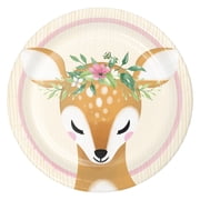 Little Deer Birthday Dessert Plates 24 Count