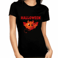 thumbnail image 1 of Little Devil Halloween Shirt Women Funny Womens Halloween Shirts Halloween Costumes Halloween Gift for Her, 1 of 6