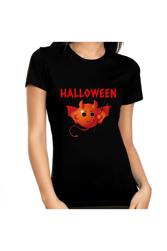 Little Devil Halloween Shirt Women Funny Womens Halloween Shirts Halloween Costumes Halloween Gift for Her
