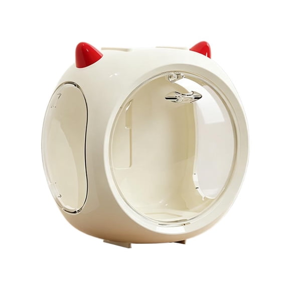 Devil Space Capsule Display Case – Clear Plastic Dustproof Organizer for Blind Box Figures and Miniature Toys