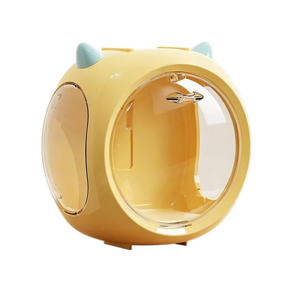 Devil Space Capsule Display Case – Clear Plastic Dustproof Organizer for Blind Box Figures and Miniature Toys