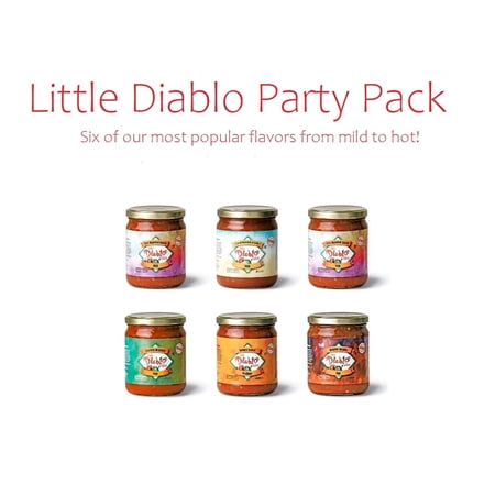 Little Diablo Salsa Party Pack- 6 pack of salsa
