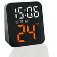 thumbnail image 1 of Little Digital Alarm Clocks Bedside with 3 Set Alarm Compact Size LED Clock with Temperature Display, Adjustable Brightness for Table Bedroom Office Home Travel Camping(Adapter/Battery Not Included), 1 of 14