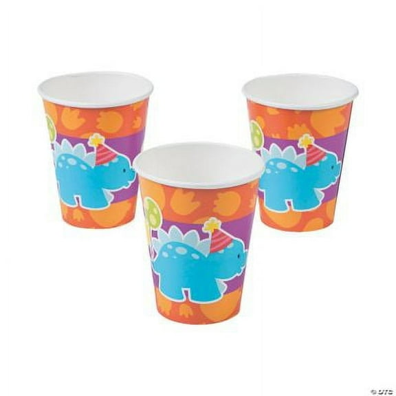 Little Dino 9 oz Paper Cups (8 Count)