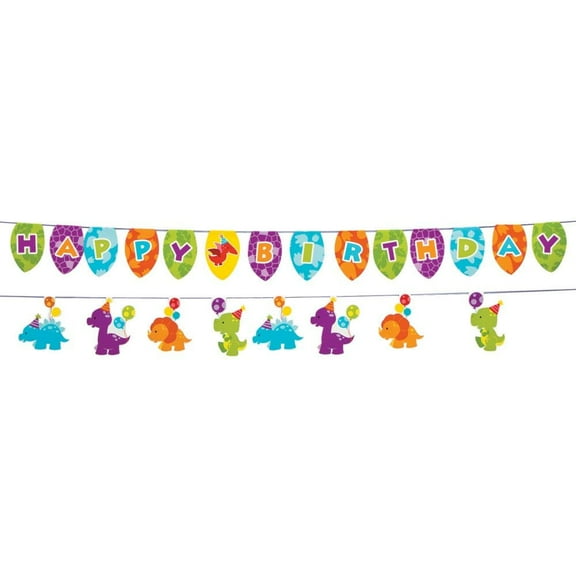 Little Dino Garland - Party Decor - 2 Pieces