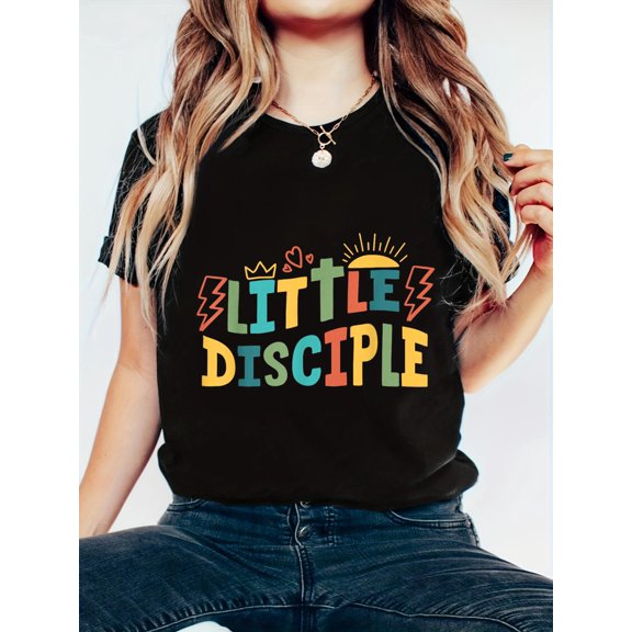 Little Disciple Kids Christian Toddler Religious Youth Jesus T-Shirt
