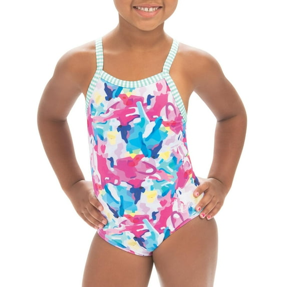 Little Dolfin Print 1-Piece in Paint Party