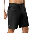 thumbnail image 1 of Little Donkey Andy 9 Inch Inseam Nylon Shorts for Men Stretch Quick Dry Shorts for Hiking Travel Casual Black S, 1 of 7