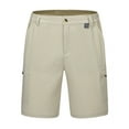 thumbnail image 1 of Little Donkey Andy Men's 10 Inch Quick Dry Cargo Shorts Stretch Lightweight Outdoor Hiking Shorts UPF 50, Light Khaki Size XL, 1 of 8