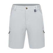 Little Donkey Andy Mens 10 Inch Quick Dry Lightweight Bermuda Cargo Shorts Stretch Hiking Golf Travel UPF 50+ Light Grey Size L