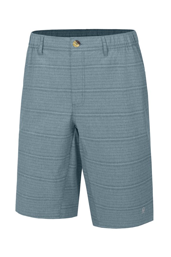 Men’s 12 Inch Bermuda Shorts, UPF 50 Stretch Golf shorts for Casual Travel ( Blue L )