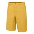 thumbnail image 1 of Little Donkey Andy Men’s 12 Inch Bermuda Shorts, UPF 50 Stretch Golf shorts for Casual Travel ( Yellow L ), 1 of 7