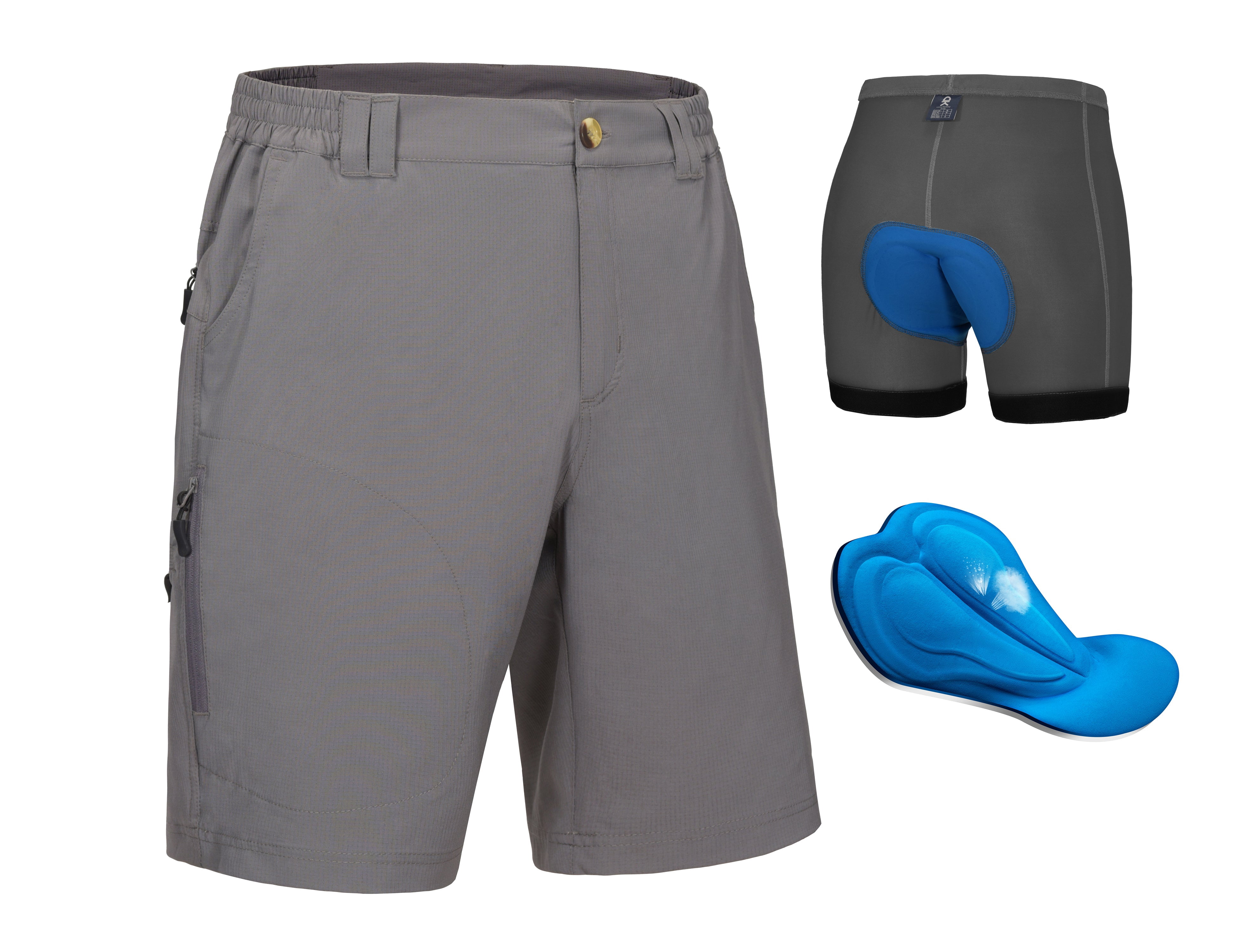 Little Donkey Andy Bermuda Homme 30,5 Cm - UPF 50, Extensible, Shorts Voyage Et Décontracté