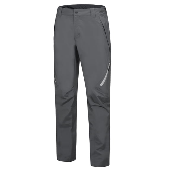 Little Donkey Andy Men's High-Performance Waterproof Rain Pants Lightweight Breathable Golf Hiking Pants Grey Size M