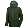 thumbnail image 1 of Men's High-performance Waterproof Rain Jacket Outdoor Windbreaker Rain Coat Shell for Hiking,Golf Deep Green XXL, 1 of 7