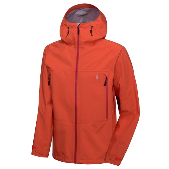 Men's High-performance Waterproof Rain Jacket Outdoor Windbreaker Rain Coat Shell for Hiking,Golf Orange M