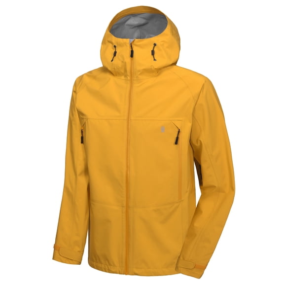 Little Donkey Andy Men's High-performance Waterproof Rain Jacket Outdoor Windbreaker Rain Coat Shell for Hiking,Golf Yellow S