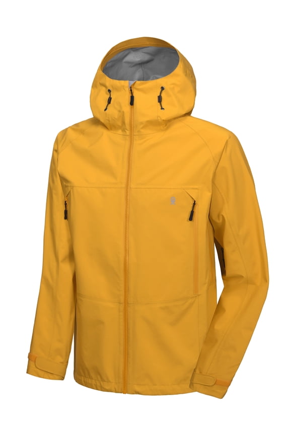 Men's High-performance Waterproof Rain Jacket Outdoor Windbreaker Rain Coat Shell for Hiking,Golf Yellow S