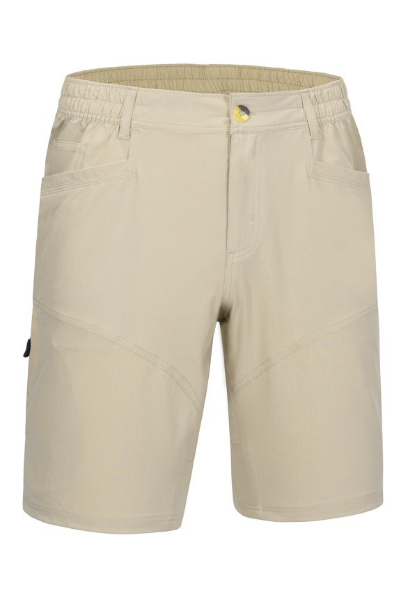 Men's Hiking Cargo Shorts with 9 Pockets Lightweight Water-resistant Quick Dry Golf Travel Shorts Khaki M