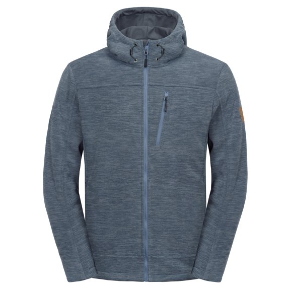 Little Donkey Andy Men's Hooded Polar Fleece Jackets for Hiking Travel Casual Warm Winter Tapestry Heather S