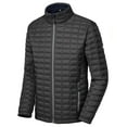 thumbnail image 1 of Little Donkey Andy Men's Insulated Hiking Jacket, Quilted Puffer Jacket with Synthetic Insulation Black S, 1 of 7