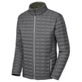 thumbnail image 1 of Little Donkey Andy Men's Insulated Hiking Jacket, Quilted Puffer Jacket with Synthetic Insulation Grey S, 1 of 7