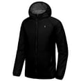 thumbnail image 1 of Little Donkey Andy Men's Insulated Jacket Lightweight Hooded Windproof Warm Winter Coat with Recycled Insulation（Black S）, 1 of 8