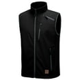 thumbnail image 1 of Little Donkey Andy Men's Lightweight Fleece lined Softshell Vest Windproof Sleeveless Jacket for Hiking Travel Golf Black S, 1 of 8