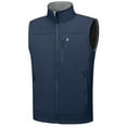 thumbnail image 1 of Little Donkey Andy Men's Lightweight Golf Vest Outerwear Warm Fleece Lining Sleeveless Running Casual Hiking Vests, Dark Blue S, 1 of 7