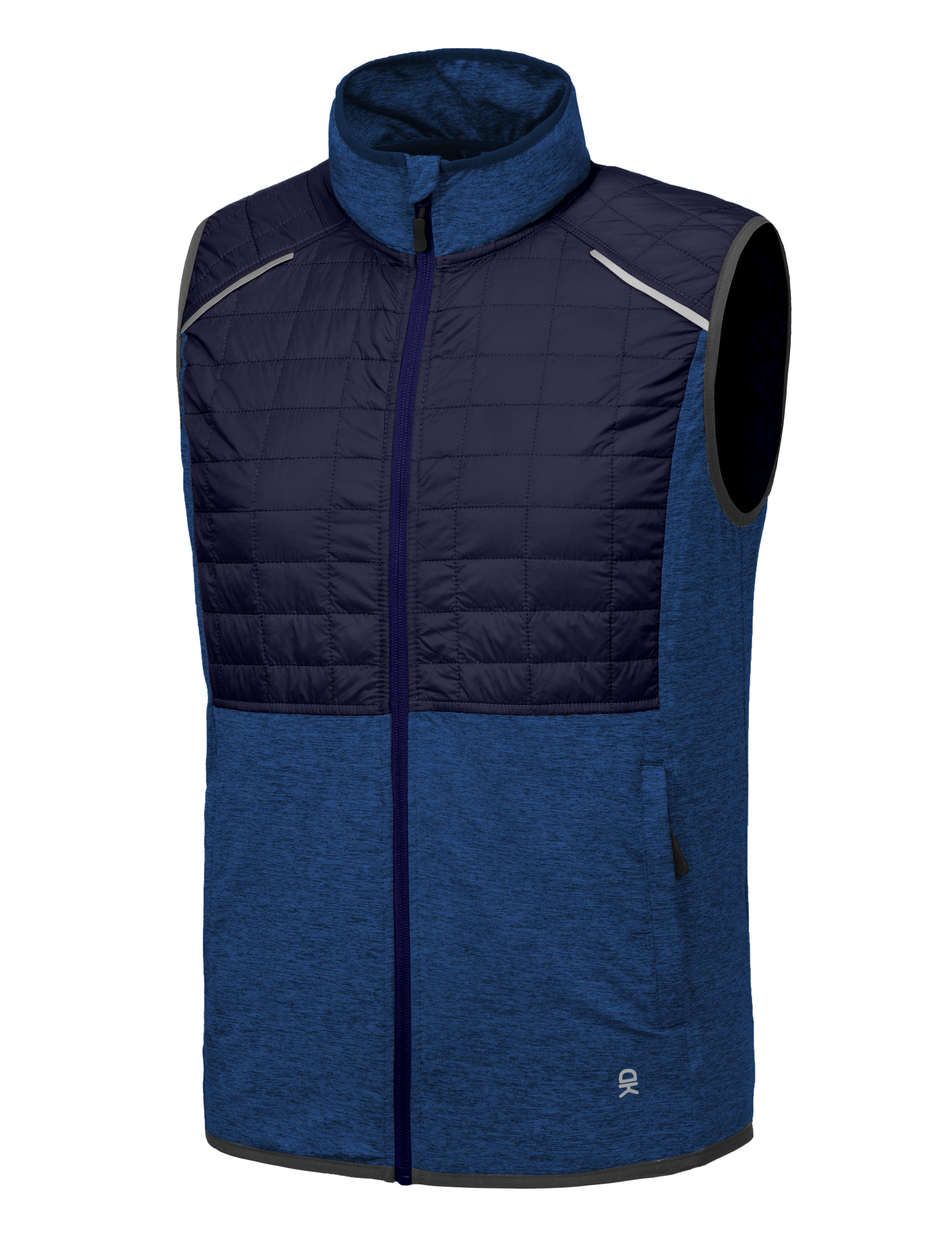 Little Donkey Andy Men's Lightweight Golf Vest Warm Outdoor Sleeveless Jacket for Hiking Travel Running Casual Navy Blue M