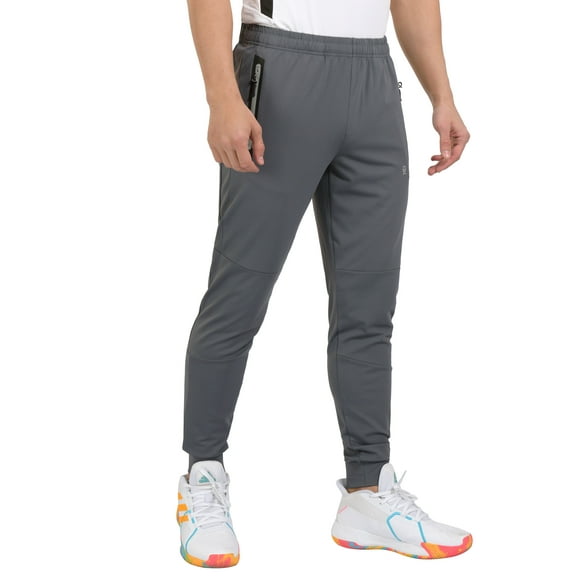 Little Donkey Andy Men's Lightweight Jogger Pants Workout Running Athletic Training Gym Pants Grey 3XL