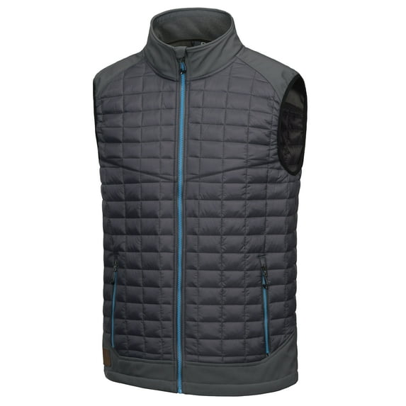 Little Donkey Andy Men’s Lightweight Puffer Vest, Warm Outdoor Sleeveless Jacket for Hiking Travel Running Grey XXL