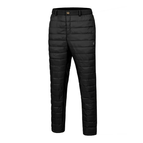 Little Donkey Andy Men's Lightweight Puffy Pants Puffer Quilted Ski Insulation Pants for Winter Snow Black S