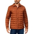 thumbnail image 1 of Little Donkey Andy Men's Lightweight Quilted Puffer Jacket Windproof Thermal Winter Coat with Recycled Insulation Orange L, 1 of 7