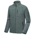 thumbnail image 1 of Little Donkey Andy Men's Lightweight Recycled Polar Fleece Jacket Winter Warm Hiking Golf Running Travel Jacket Dark Green Heather M, 1 of 7