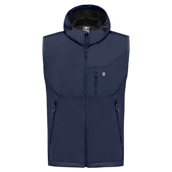 Little Donkey Andy Men's Lightweight Softshell Vest Windproof Sleeveless Jacket for Travel Hiking Running Golf Size S
