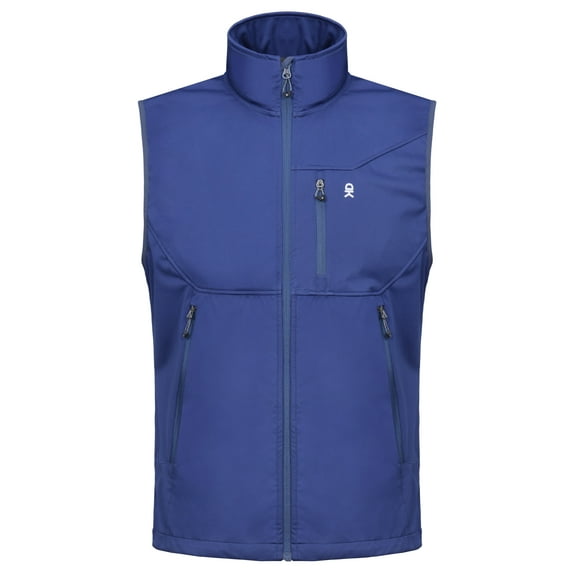 Little Donkey Andy Men's Lightweight Softshell Vest Windproof Sleeveless Jacket for Travel Hiking Running Golf Size XXL