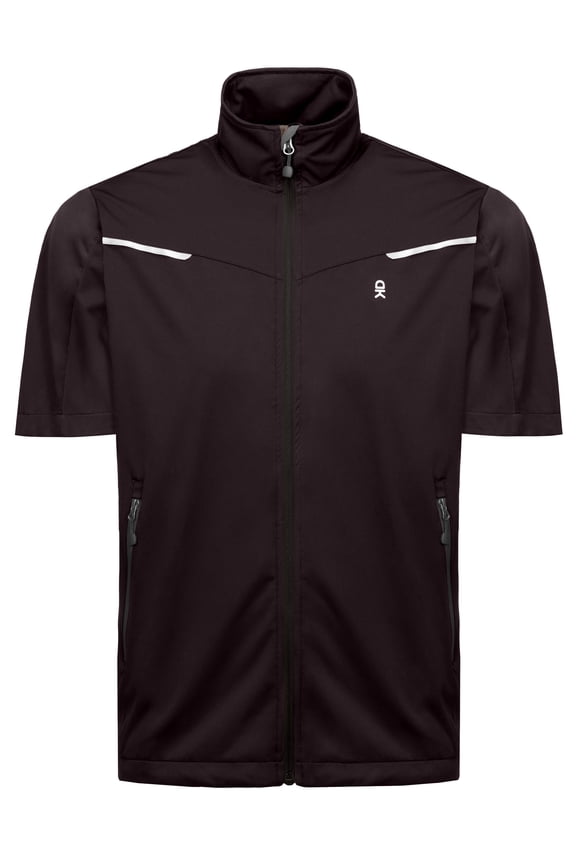 Men's Lightweight Softshell Vests Short Sleeve Jackets for Golfing Hiking Running Size M