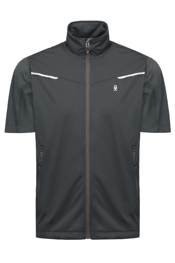 Men's Lightweight Softshell Vests Short Sleeve Jackets for Golfing Hiking Running Size XXL