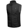 thumbnail image 1 of Little Donkey Andy Men's Lightweight Stretch Softshell Vest,Windproof Water-resistant Outerwear Vest for Running Cycling (Black S), 1 of 7