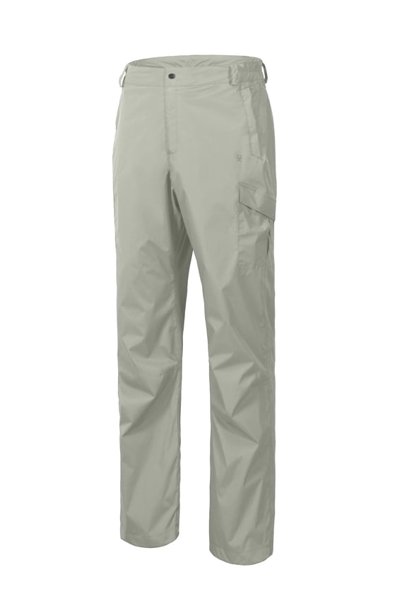 Men's Lightweight Waterproof Rain Pants Breathable Hiking Pant for Outdoor Fishing Rock Gray XL