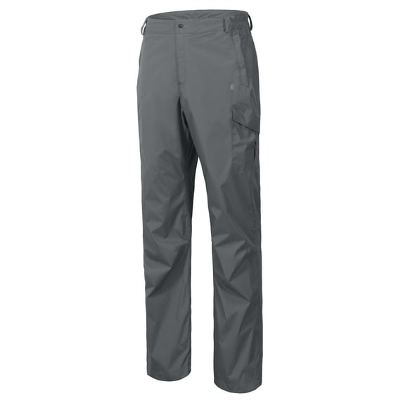 Little Donkey Andy Men's Lightweight Waterproof Rain Pants Breathable Hiking Pant for Outdoor Fishing Steel Gray XXXL