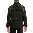 thumbnail image 1 of Little Donkey Andy Men's Packable Lightweight Waterproof Cycling Jacket, Convertible Quick Dry Running Jacket Windbreaker with Removable Sleeves and Hood, Black Size S, 1 of 7