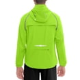 thumbnail image 1 of Little Donkey Andy Men's Packable Lightweight Waterproof Cycling Jacket, Convertible Quick Dry Running Jacket Windbreaker with Removable Sleeves and Hood, Fluorescent Yellow L, 1 of 7